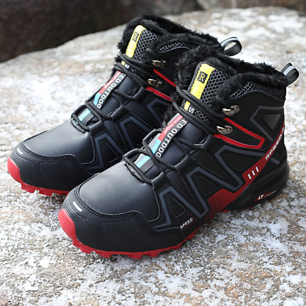 Wasserdichte Winter-Wanderschuhe mit Schnürung und Knöchelstütze | Temsk