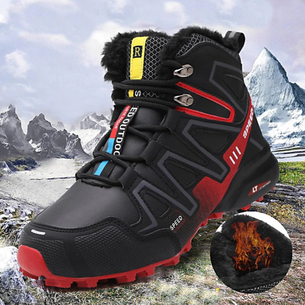 Wasserdichte Winter-Wanderschuhe mit Schnürung und Knöchelstütze | Temsk