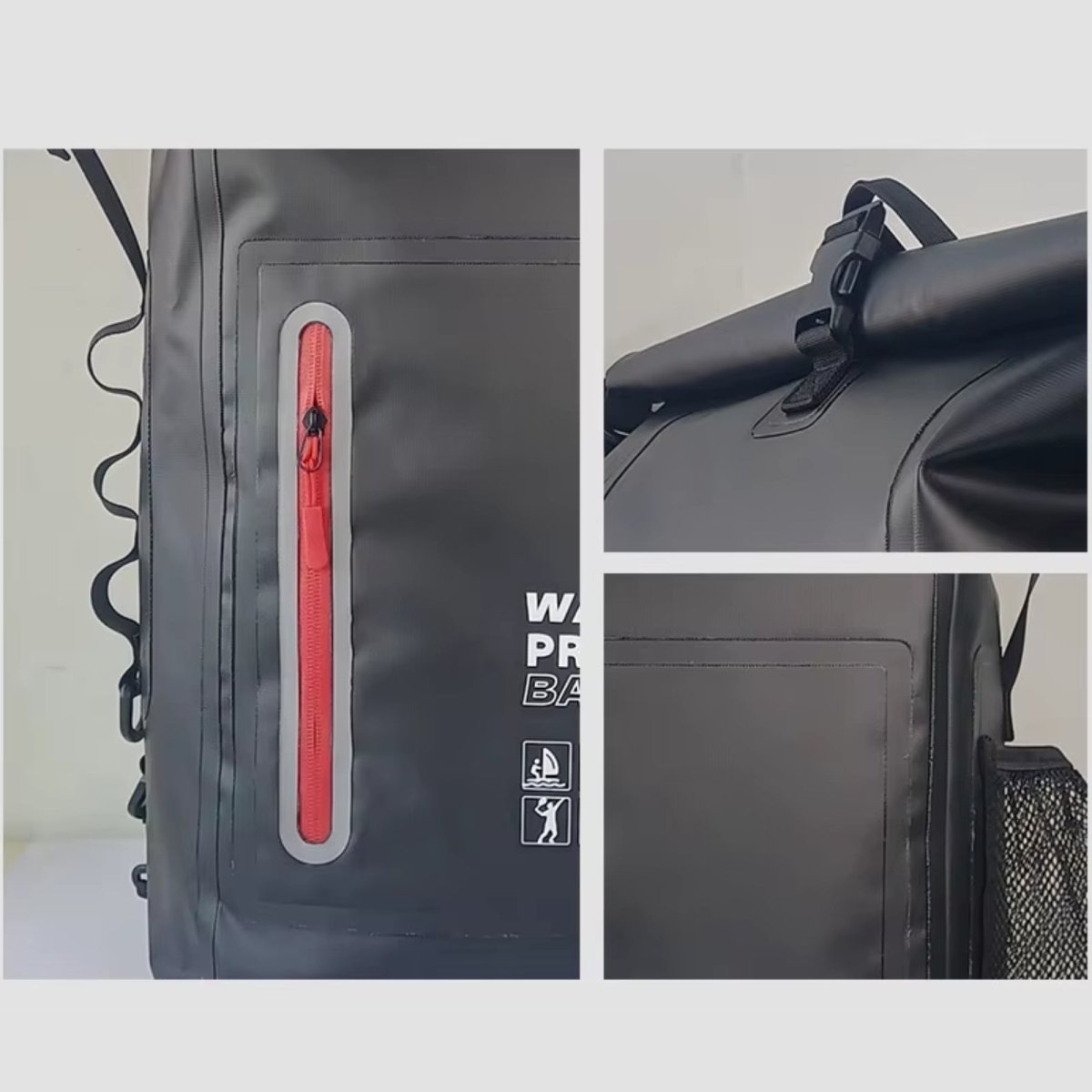 Waterproof Hiking Backpack – 25L PVC Roll-Top Day Pack | Temsk