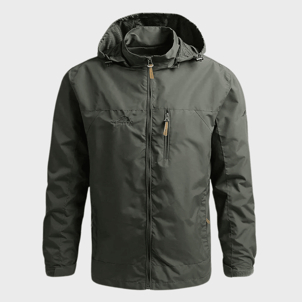 Waterproof Jacket, Lightweight Outdoor Adjustable Cuffs & Hem