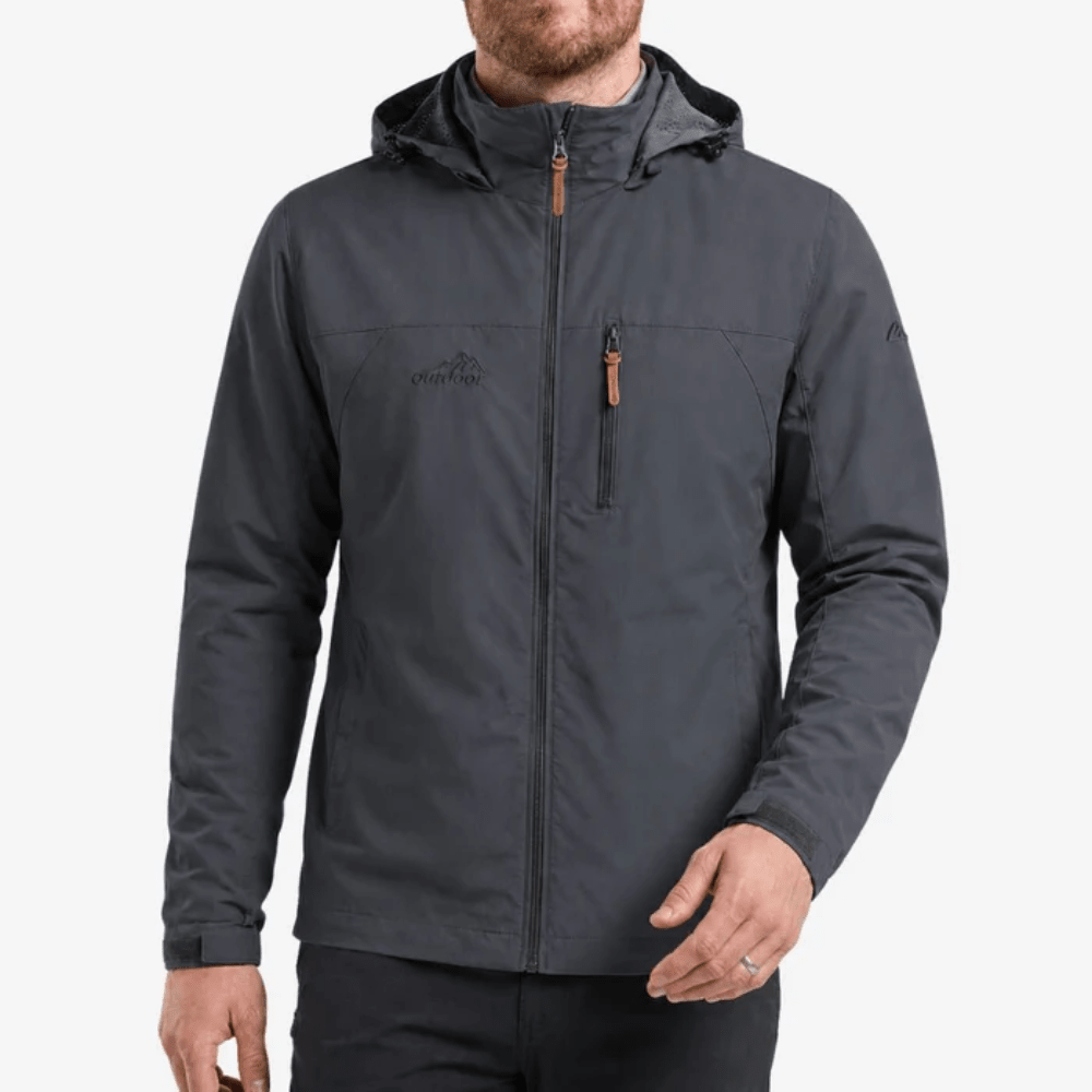 Waterproof Jacket, Lightweight Outdoor Adjustable Cuffs & Hem