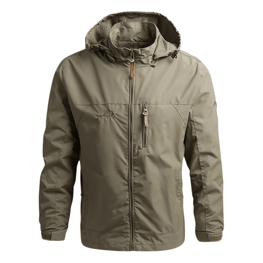 Waterproof Jacket, Lightweight Outdoor Adjustable Cuffs & Hem