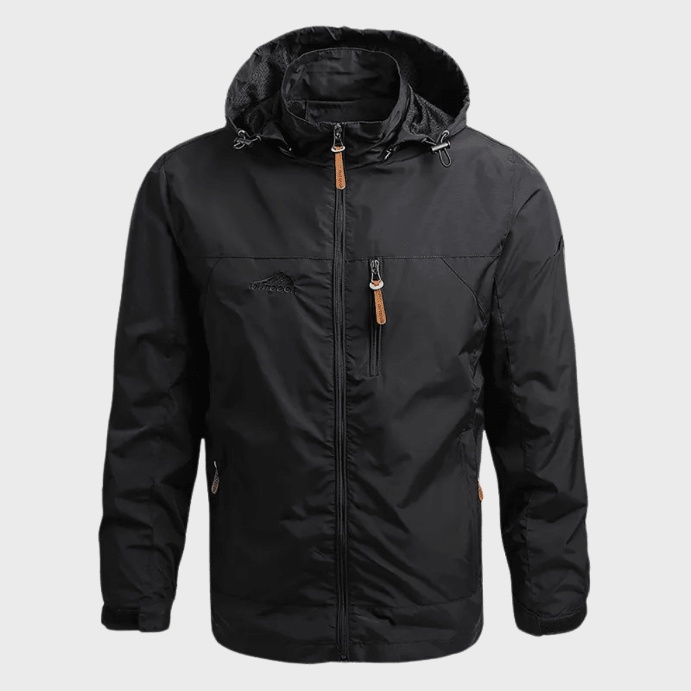 Waterproof Jacket, Lightweight Outdoor Adjustable Cuffs & Hem