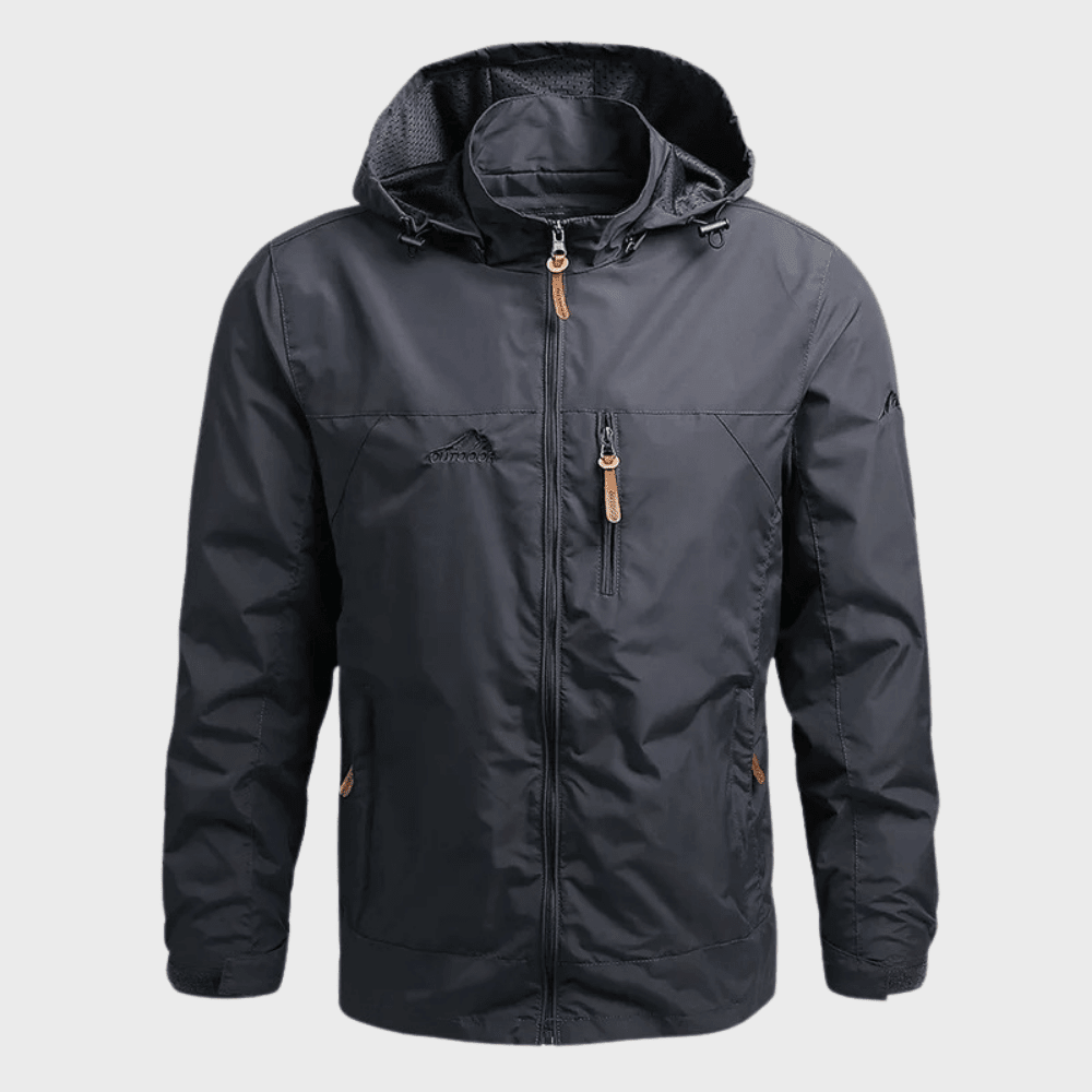 Waterproof Jacket, Lightweight Outdoor Adjustable Cuffs & Hem