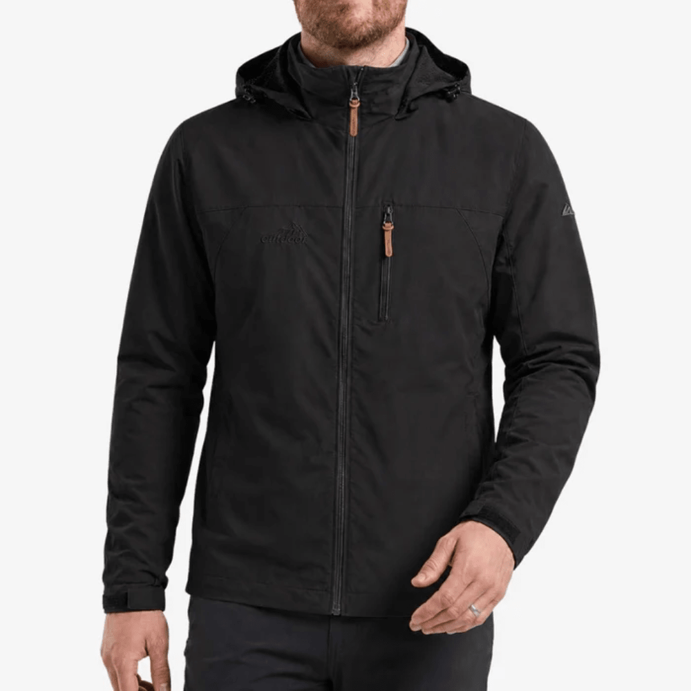 Waterproof Jacket, Lightweight Outdoor Adjustable Cuffs & Hem