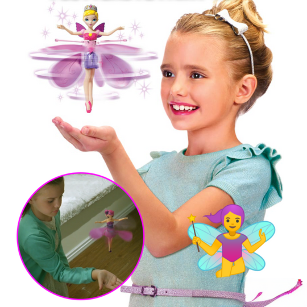 Charmantes fliegendes Feenspielzeug mit LED-Lichtern und Handsensor für Kinder | Temsk