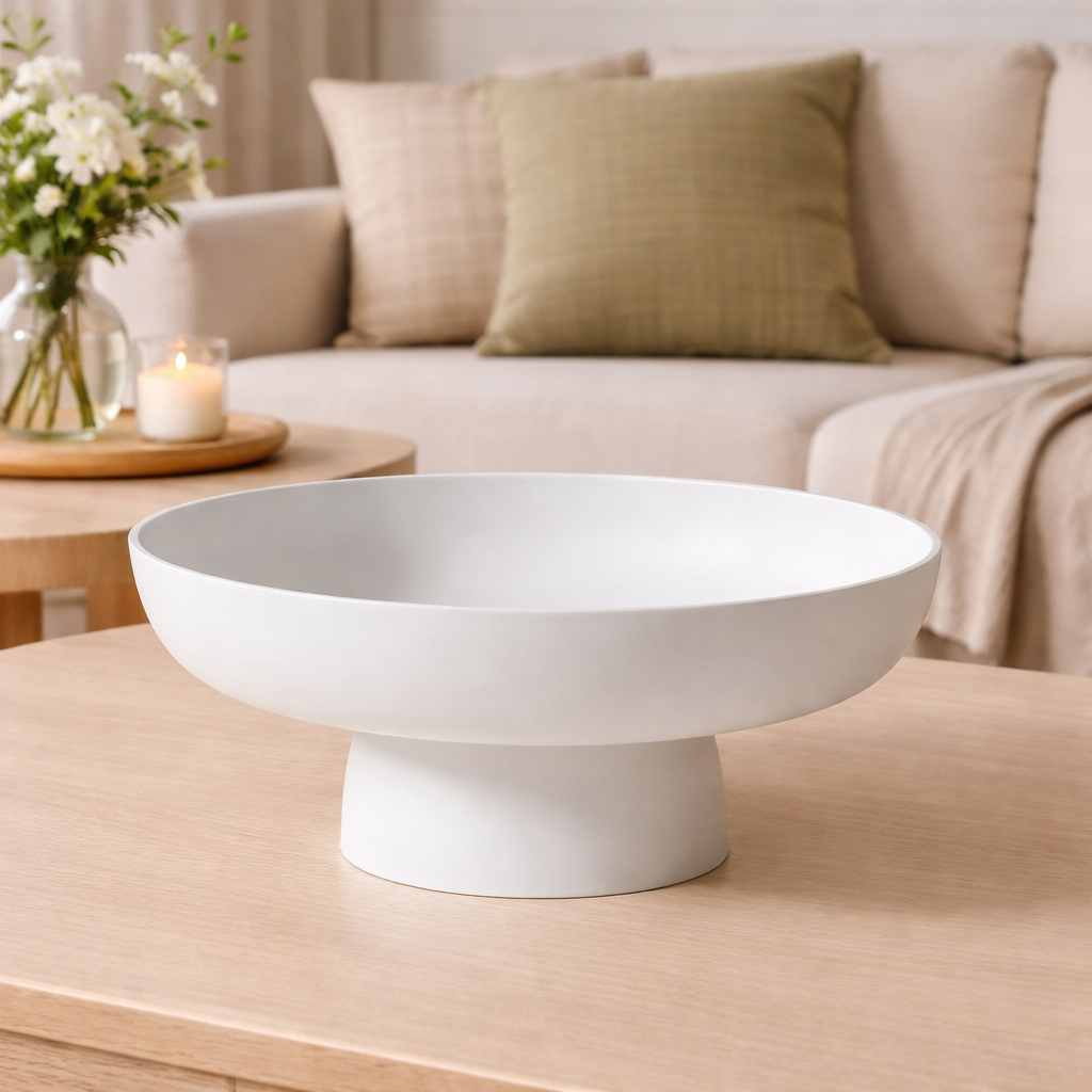 Retro Ceramic Fruit Bowl For Kitchen Counter Display And Serving | Temsk