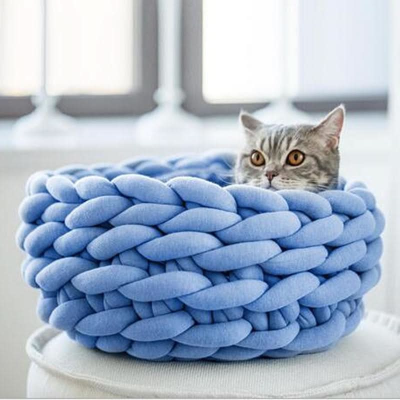 Woolhaven Pet Nest Soft Wool Basket With Raised Edge Support | Temsk