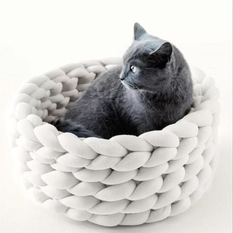 Woolhaven Pet Nest Soft Wool Basket With Raised Edge Support | Temsk