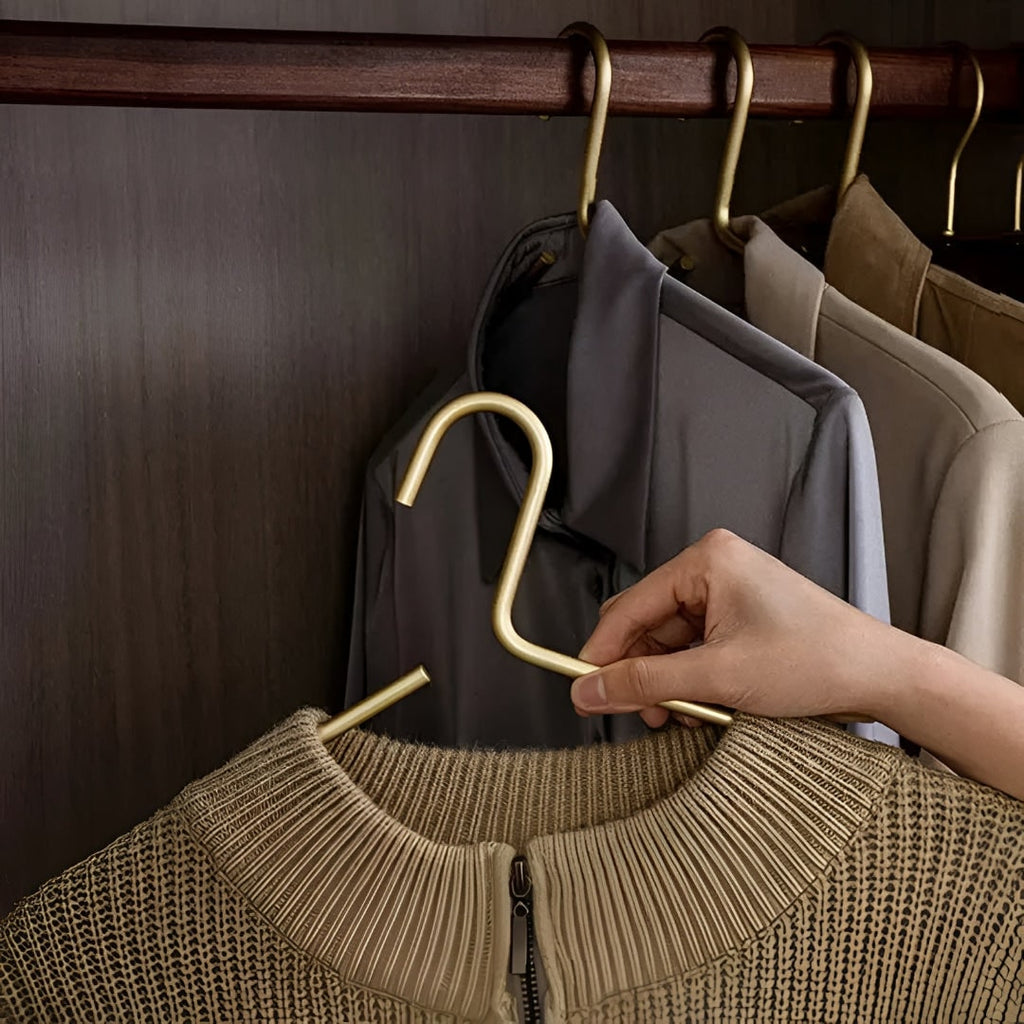Damen platzsparendes, robustes Kleiderbügel-Set zur Kleiderschrankorganisation | Temsk