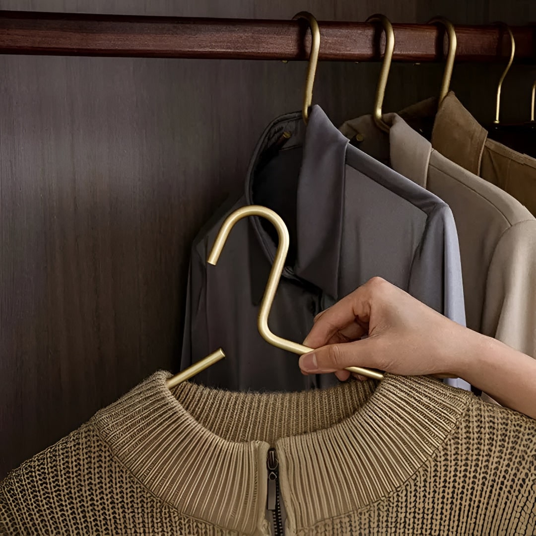 Damen platzsparendes, robustes Kleiderbügel-Set zur Kleiderschrankorganisation | Temsk