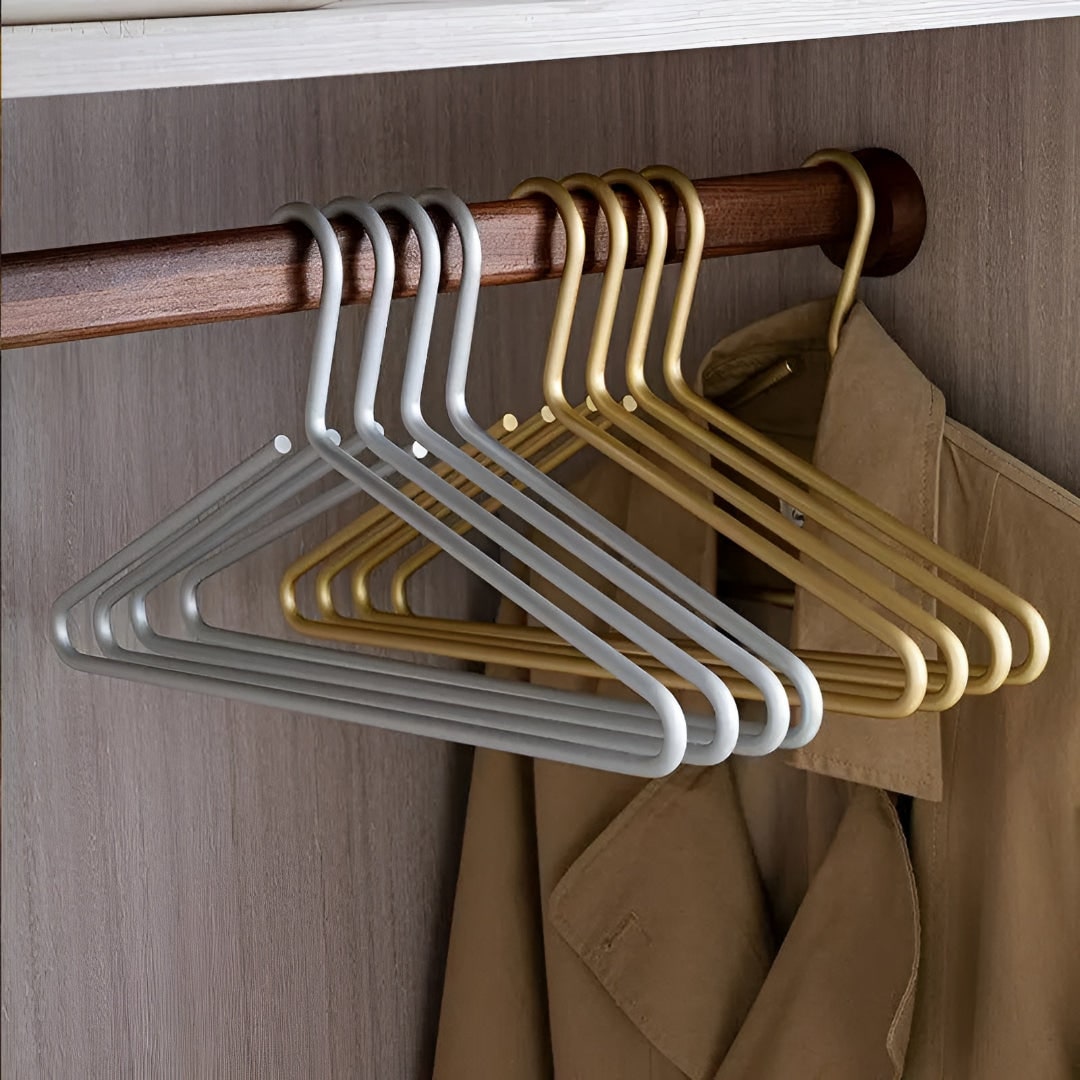 Damen platzsparendes, robustes Kleiderbügel-Set zur Kleiderschrankorganisation | Temsk