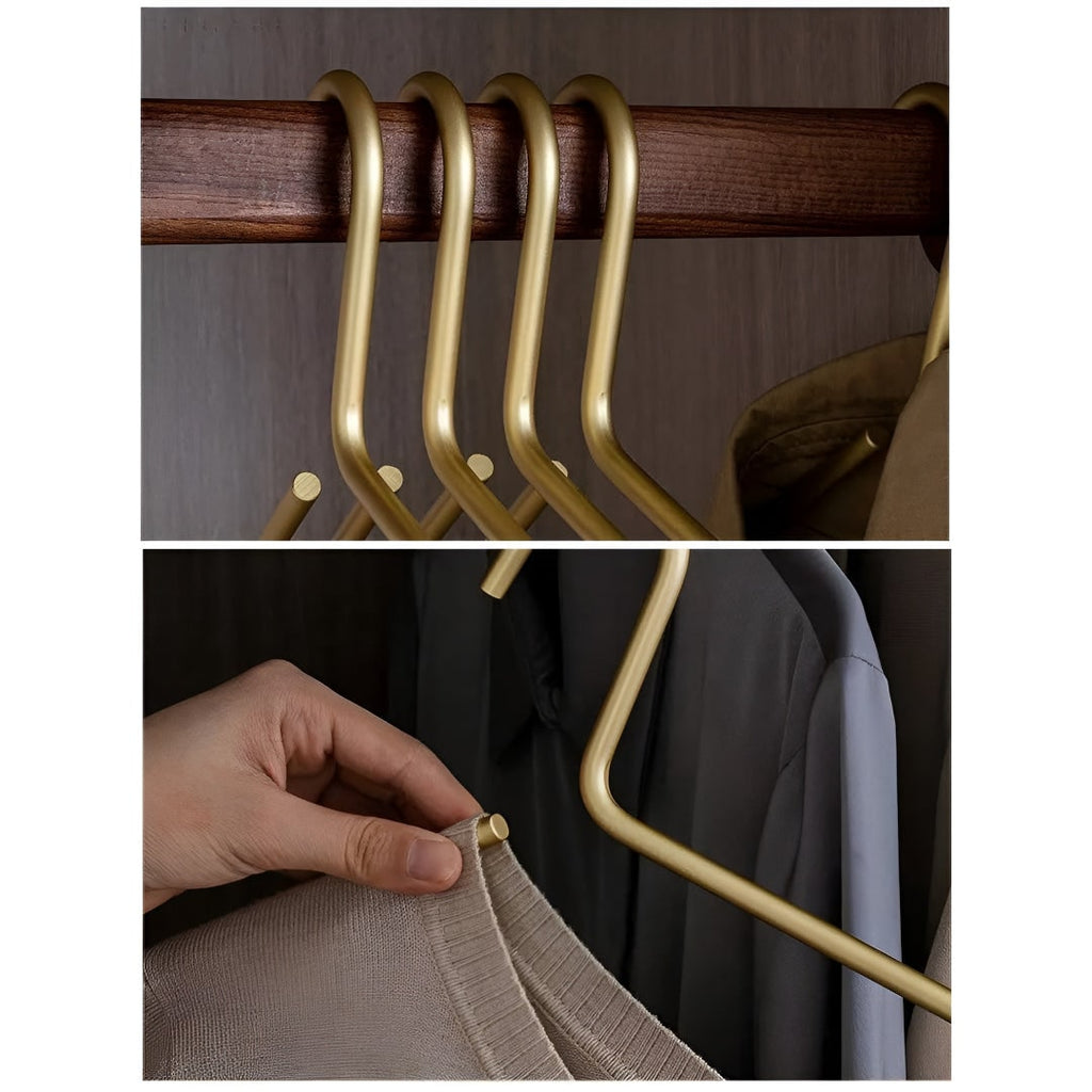 Damen platzsparendes, robustes Kleiderbügel-Set zur Kleiderschrankorganisation | Temsk