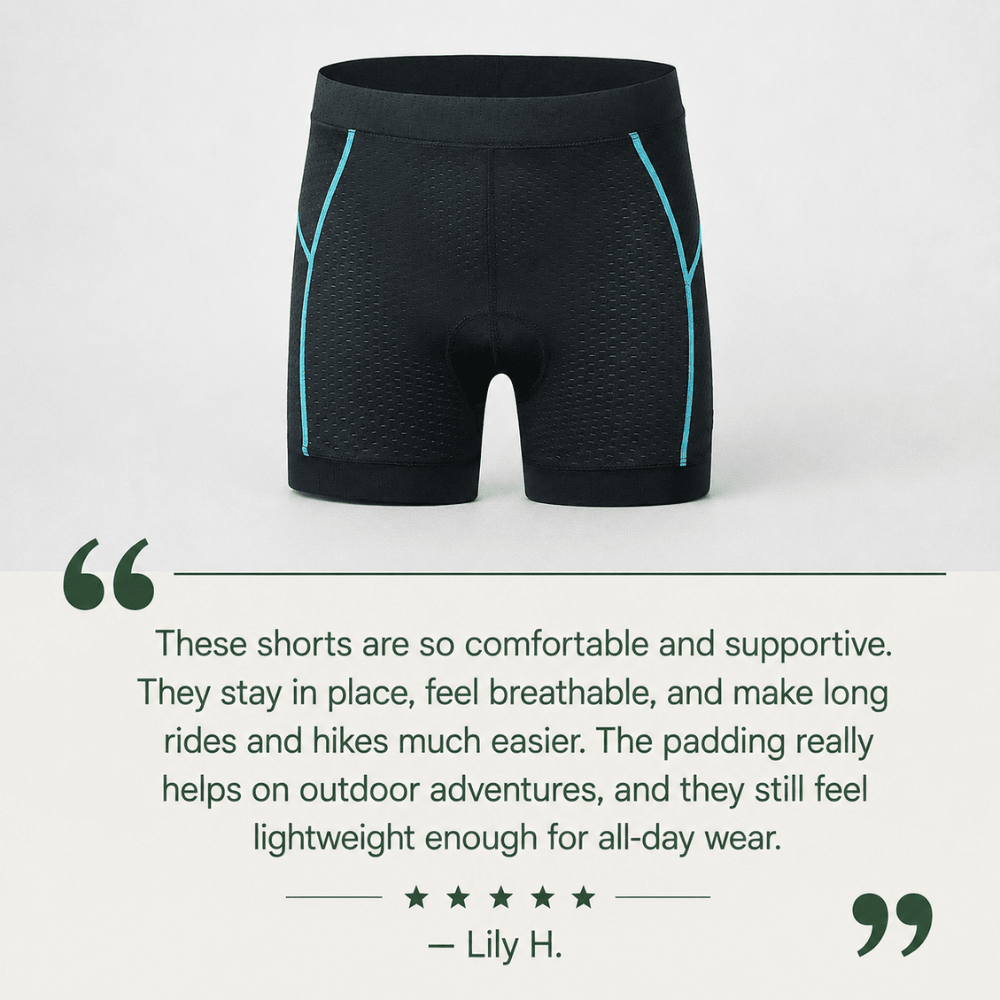 Women’s Cycling Shorts – Breathable 4D Gel Padding | Temsk