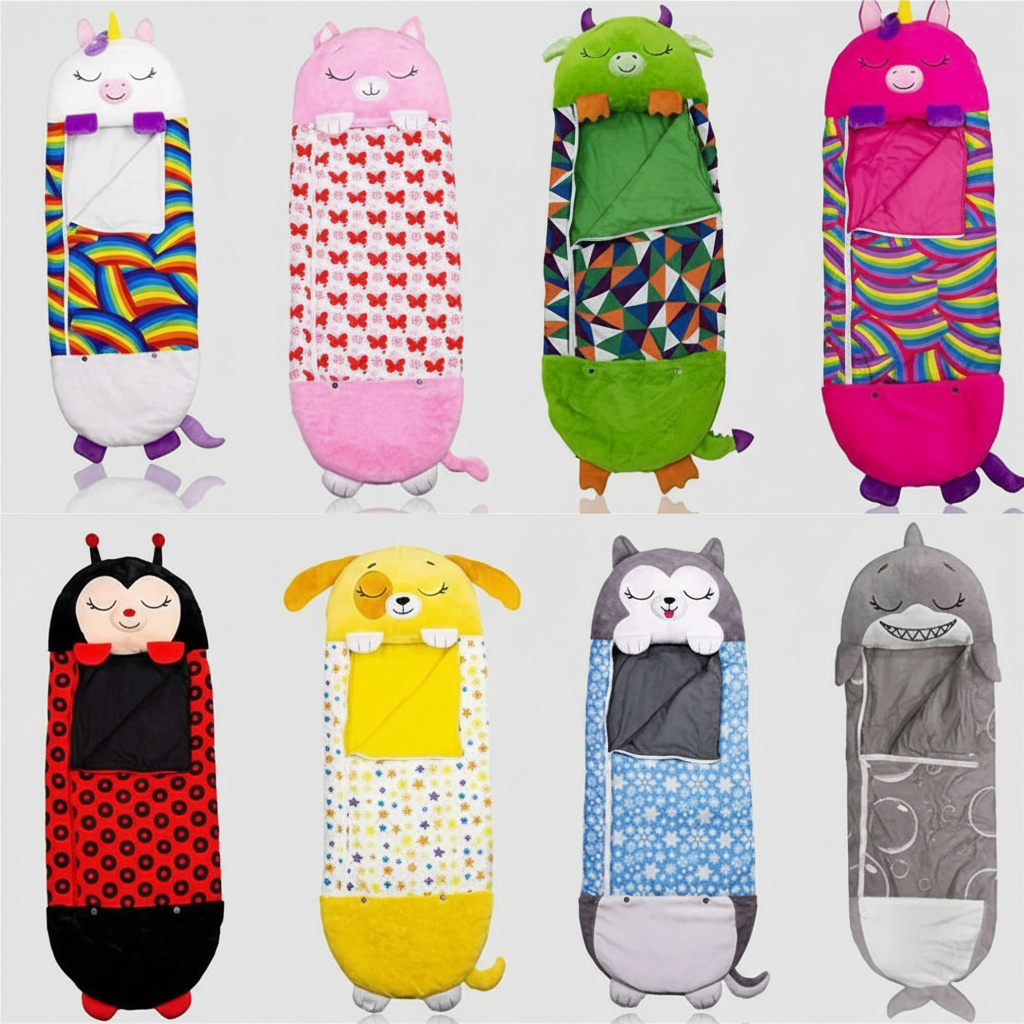 Leichter Kapuzen-Schlafsack für Kinder für Übernachtungen | Temsk