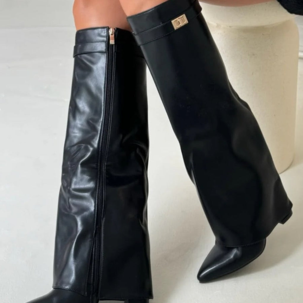 Damenstiefel, bequemer kniehoher Stil für jedes Outfit | Temsk