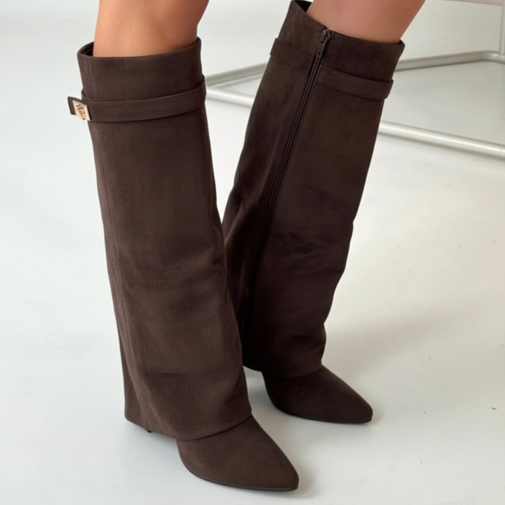 Damenstiefel, bequemer kniehoher Stil für jedes Outfit | Temsk