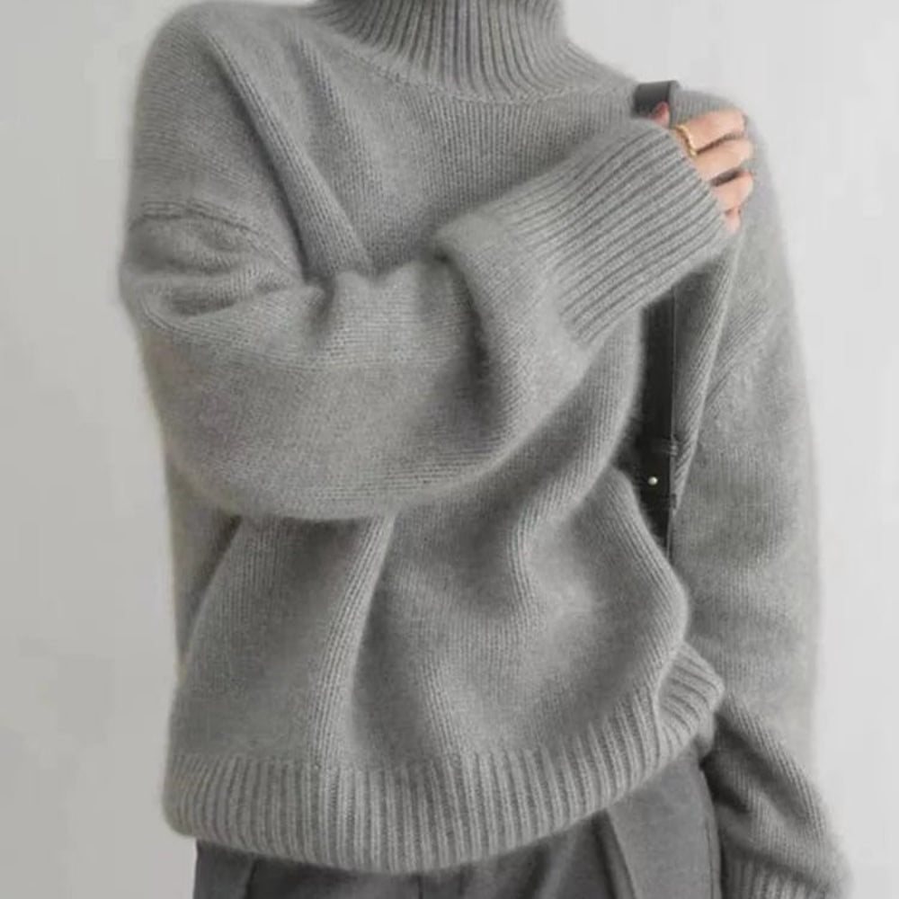 Damen-Kaschmir-Rollkragenpullover für den Winter | Temsk