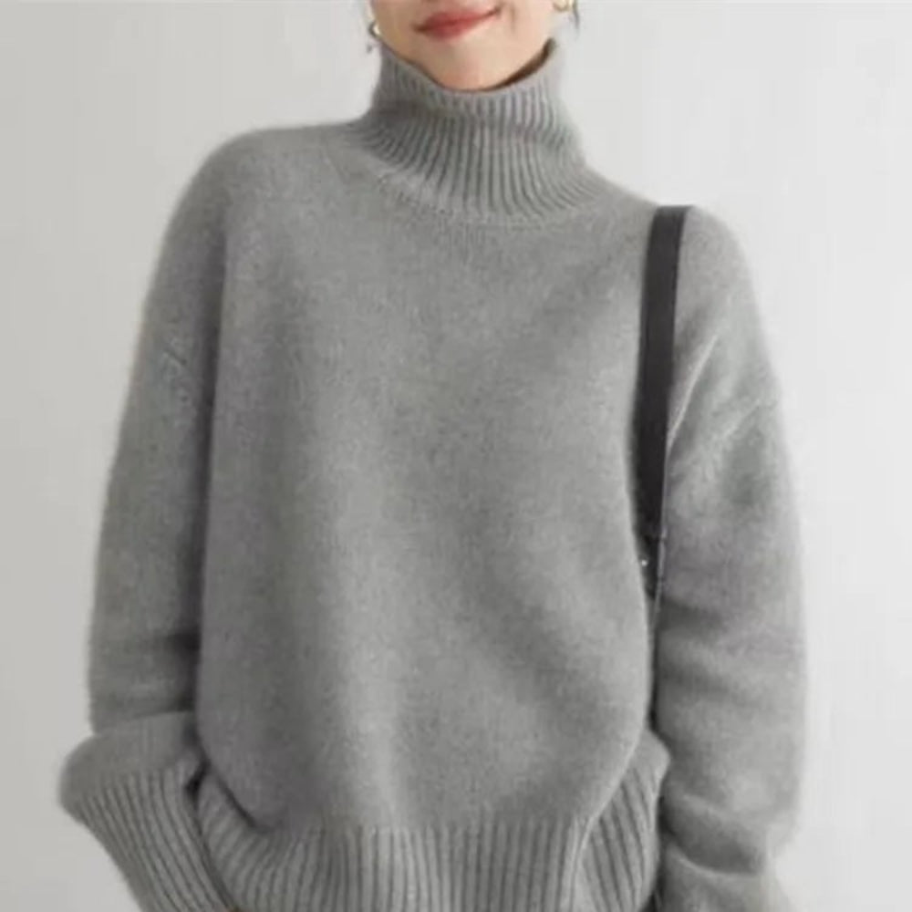 Damen-Kaschmir-Rollkragenpullover für den Winter | Temsk