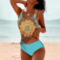 Damen Tankini-Badeanzug-Set mit passendem Bikinihöschen | Temsk