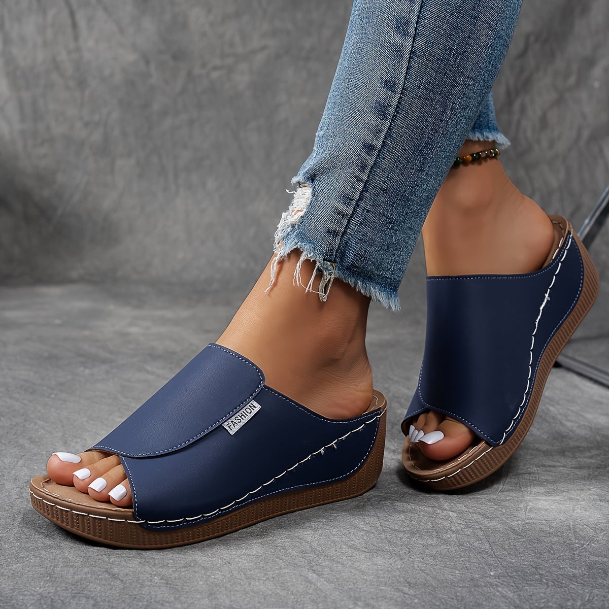 Espadrille-Sandalen für Damen mit Keilsohle für den täglichen Gebrauch | Temsk