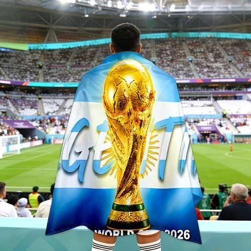Capa de Bandeira da Argentina para a Taça do Mundo, para Fãs de Futebol | Temsk