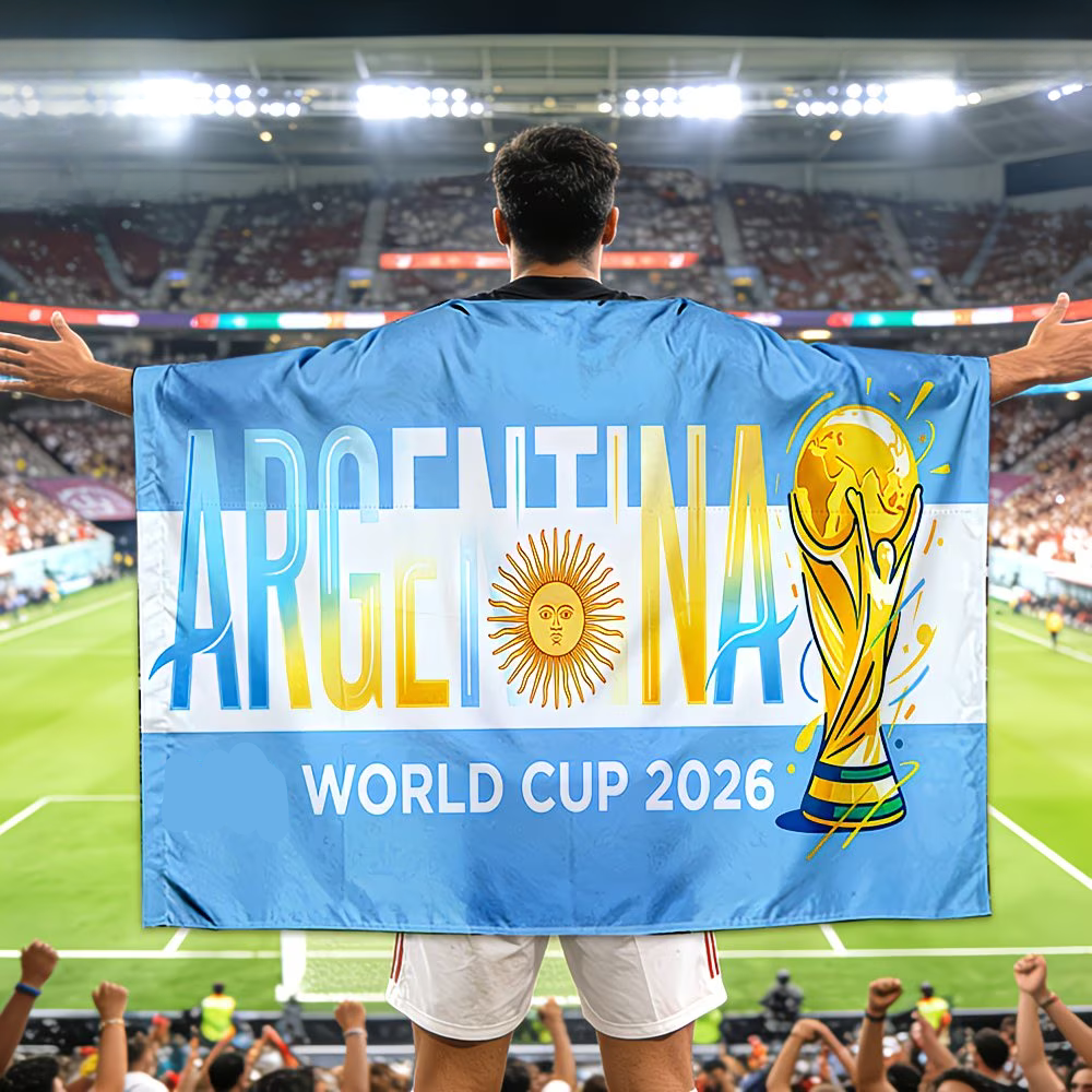 Argentinien WM-Flaggenbanner für Fußballfans, perfekt für Spiele | Temsk