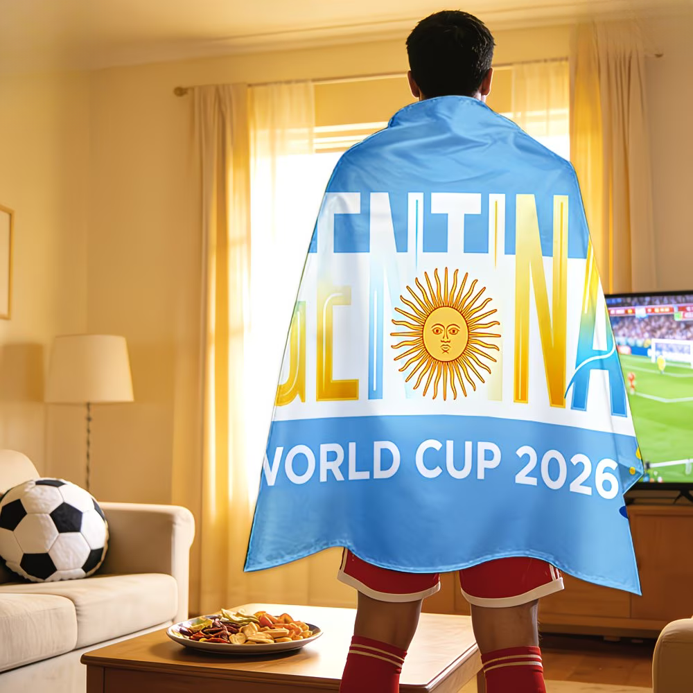 Argentinien WM-Flaggenbanner für Fußballfans, perfekt für Spiele | Temsk