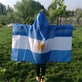 Argentinien WM-Flaggen-Kapuze-Cape für Spieltag-Stolz | Temsk