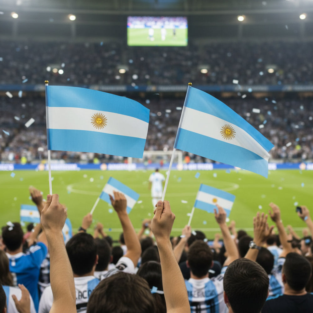Argentinien Weltmeisterschaft Miniaturflagge für Veranstaltungen und Partys | Temsk