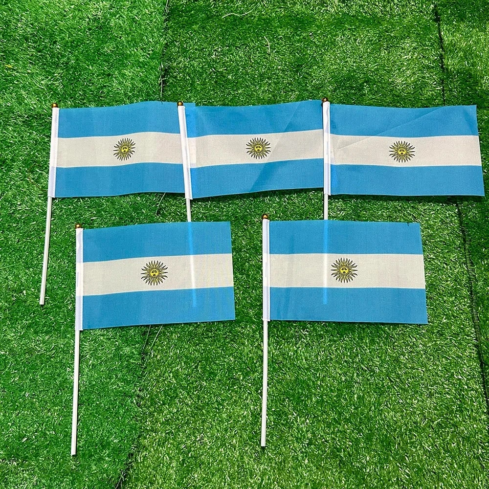 Argentinien Weltmeisterschaft Miniaturflagge für Veranstaltungen und Partys | Temsk