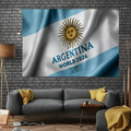 Argentinien WM-Flaggen-Hintergrund-Wandbanner für Partys | Temsk