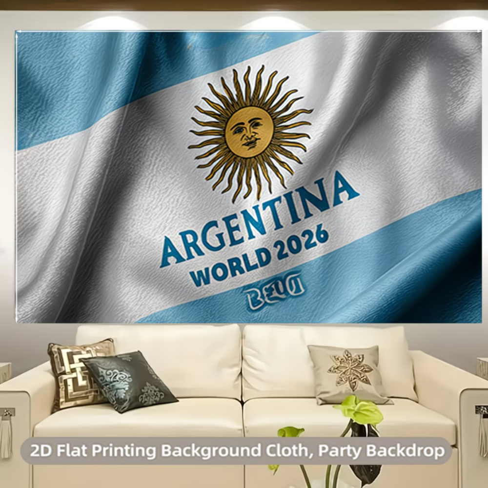Argentinien WM-Flaggen-Hintergrund-Wandbanner für Partys | Temsk