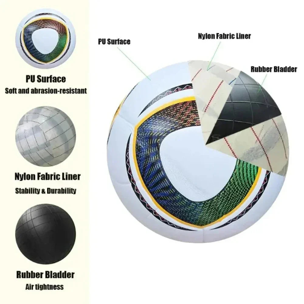 Size 5 PU Soccer Ball for Outdoor Training and Matches | Temsk