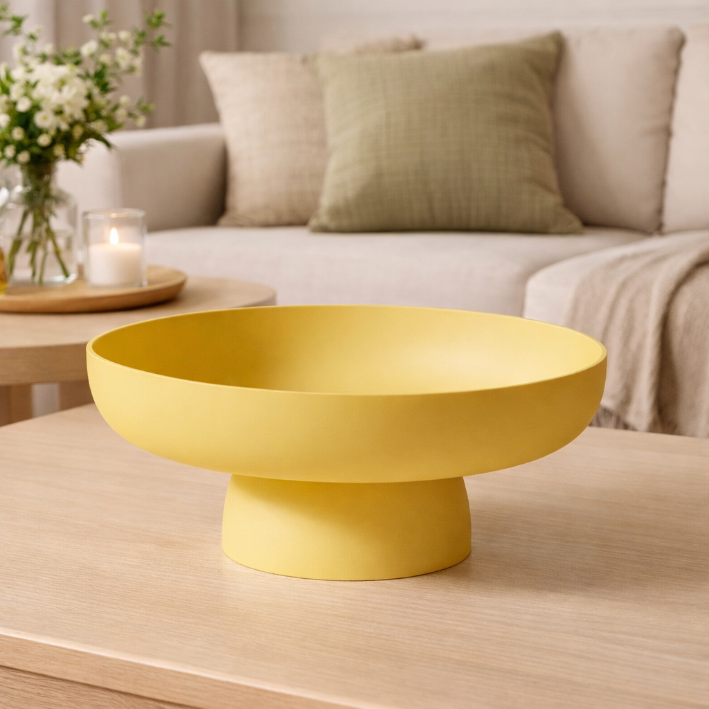 Retro Ceramic Fruit Bowl For Kitchen Counter Display And Serving | Temsk