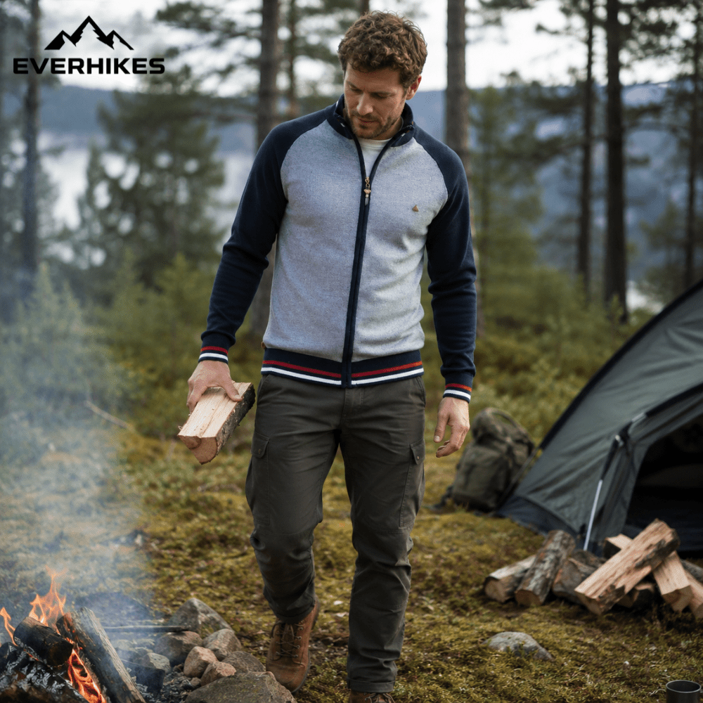 Zip Sweater Lightweight Cotton Outdoor Layer | Temsk